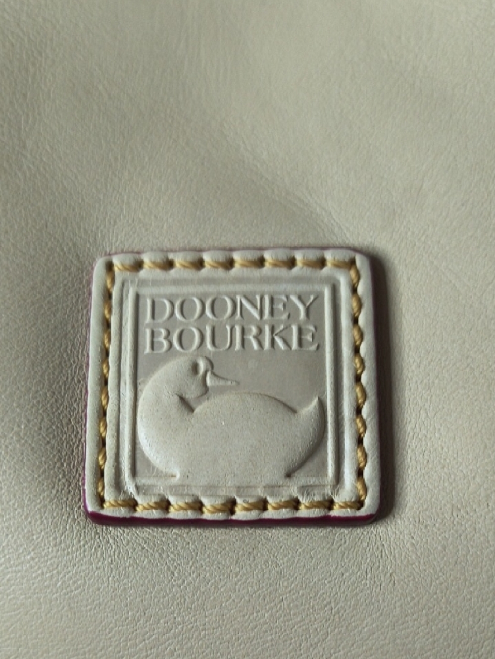 Dooney & Bourke Mini Zip Florentine Crossbody In Bone - Picture 7 of 12